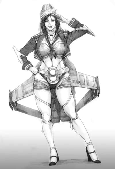 315p Star Citizen Ship Girl