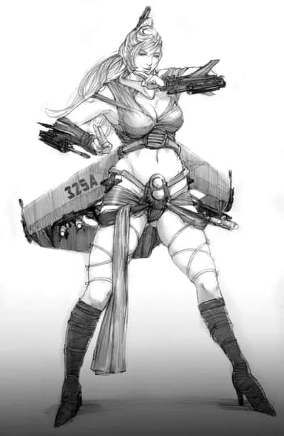 325a Star Citizen Ship Girl