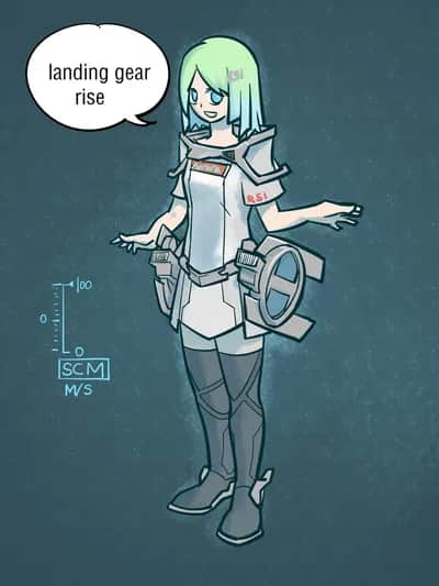 Aurora Star Citizen Ship Girl