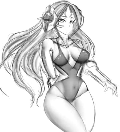 Carrack Star Citizen Ship Girl