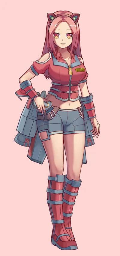 Caterpillar Star Citizen Ship Girl