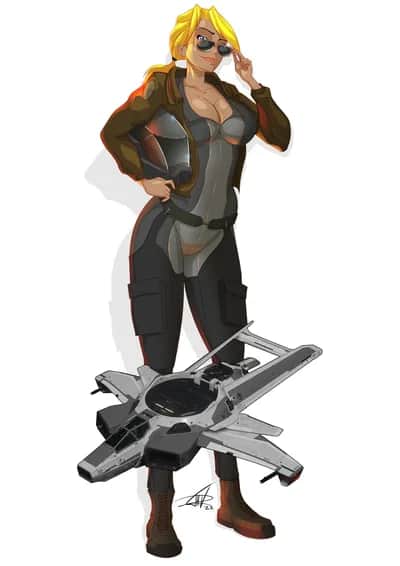 Hornet Star Citizen Ship Girl