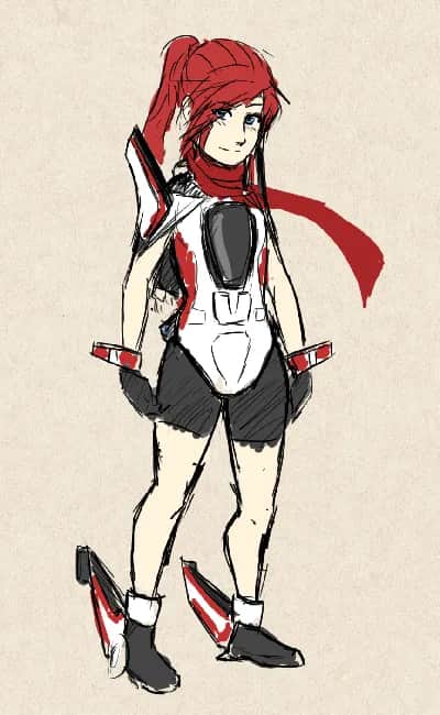 M50 Star Citizen Ship Girl