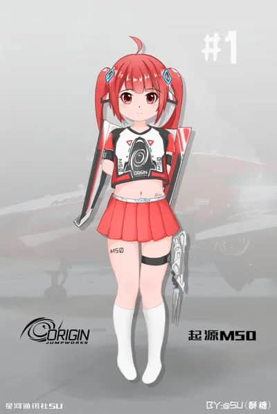 M50 Star Citizen Ship Girl