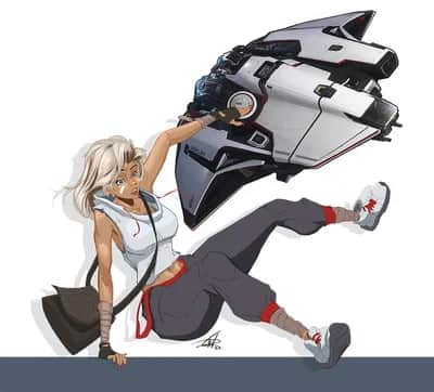 MSR Star Citizen Ship Girl
