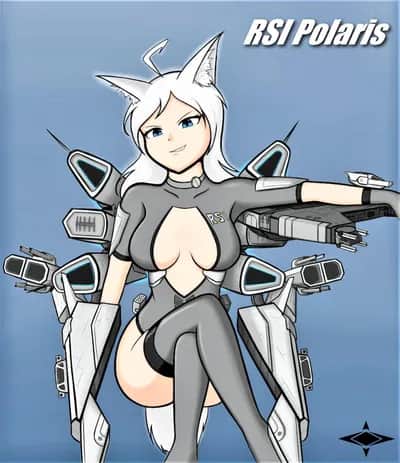 Polaris Star Citizen Ship Girl