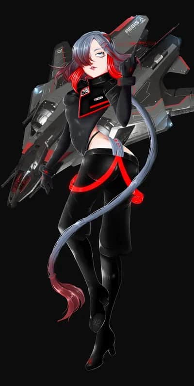 Sabre Star Citizen Ship Girl