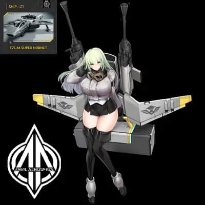 Superhornet Star Citizen Ship Girl